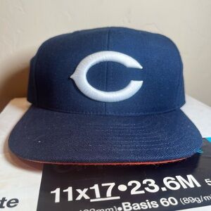 Mitchell & Ness Navy Blue Hat with White Logo